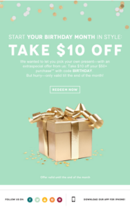 email buon compleanno coupon 02 188x300