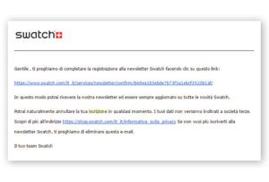 email conferma iscrizione swatch mailup 300x203