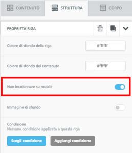 email mobile responsive incolonnamento mailup 258x300
