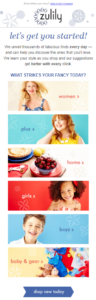 form profilazione Zulily 96x300